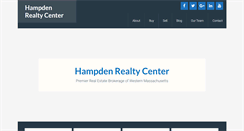 Desktop Screenshot of hampdenrealtycenter.com